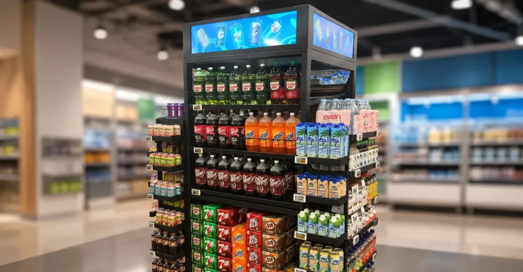 Colony display digital fixture in store retail fixture and design
