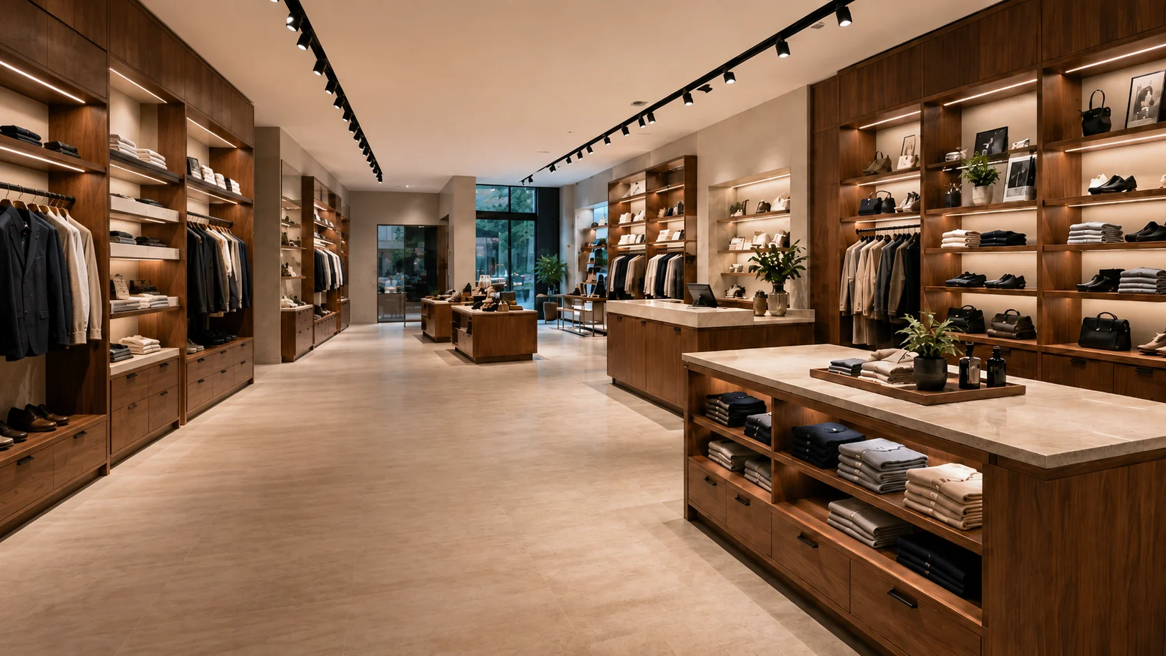 retail fixture display in store