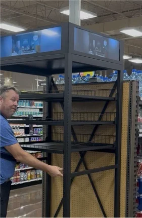 retail fixture display in store colony display