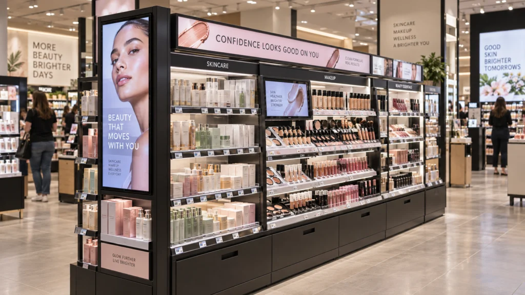 Beauty and Wellness Digital Display Signane for Retail Environements Beauty and Wellness Digital Display Signane for Retail Environements
